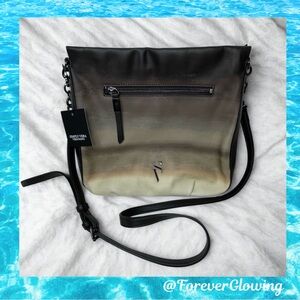 Simply Vera Vera Wang Purse Crossbody Bag Ombré Black/Tan Gradient NWT